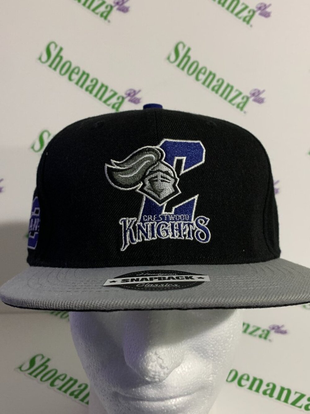 Headgear Classics Hat Crestwood Knights Ja Morant #12 Snapback Black Gray Cap